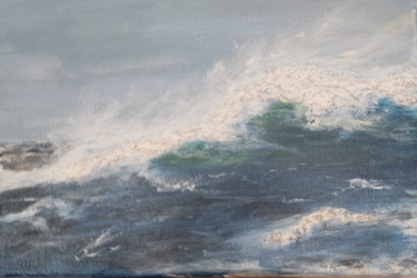 Pintura intitulada "vague de déconfinem…" por Philippe Viard, Obras de arte originais, Acrílico