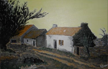 Painting titled "Maison typique bell…" by Philippe Viard, Original Artwork, Acrylic