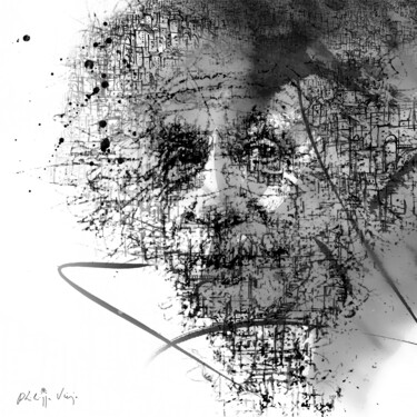 Arte digital titulada "Albert" por Philippe Viejo, Obra de arte original, Pintura Digital
