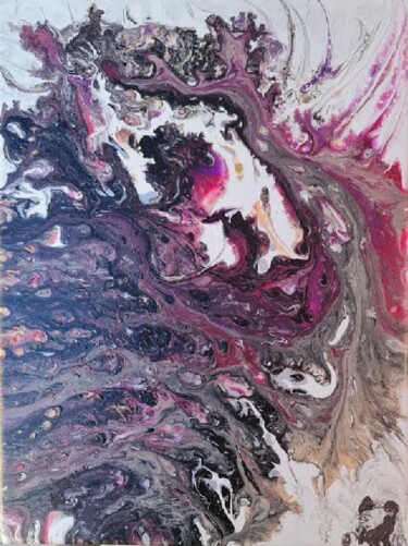 Malerei mit dem Titel "Galaxie 2" von Philippe Vignaux, Original-Kunstwerk, Acryl