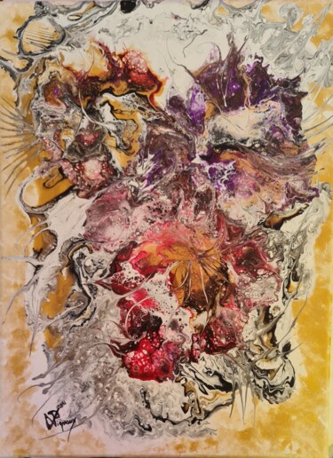 Painting titled "Bouquet final" by Philippe Vignaux, Original Artwork, Acrylic