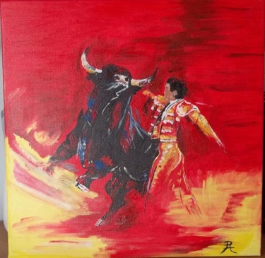 Peinture intitulée "corrida" par Philippe A, Œuvre d'art originale