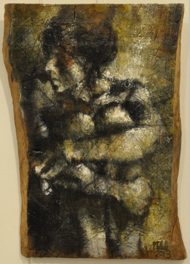 Peinture intitulée "Sans titre" par Amirault, Œuvre d'art originale, Huile