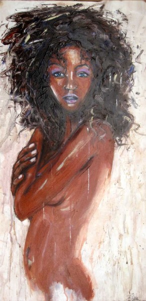 Schilderij getiteld "Femme" door Philippe Blanchard, Origineel Kunstwerk, Acryl