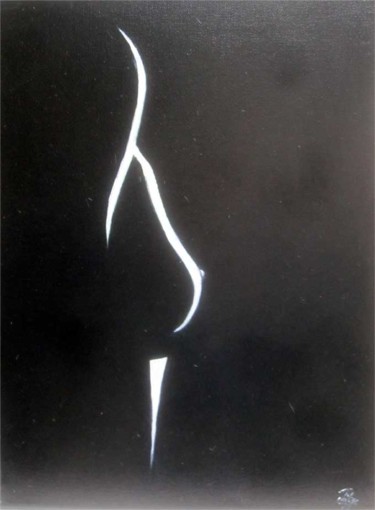 Malerei mit dem Titel "Nu 42" von Philippe Blanchard, Original-Kunstwerk, Acryl