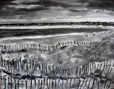 Peinture intitulée "La plage" par Philippe Blanchard, Œuvre d'art originale, Acrylique