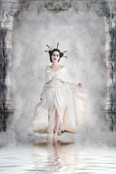 Fotografia zatytułowany „Kimono Girl” autorstwa Philippe Bousseau, Oryginalna praca, Fotografia cyfrowa