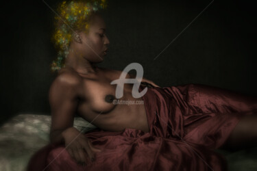 Photographie intitulée "Black-Lady" par Philippe Bousseau, Œuvre d'art originale, Photographie numérique