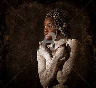 Photographie intitulée "Black Lady Kalinda" par Philippe Bousseau, Œuvre d'art originale, Photographie numérique