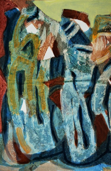 Sphinx Peinture intitulée "Sphinx" par Philippe Casaubon, Œuvre d'art originale, Huile