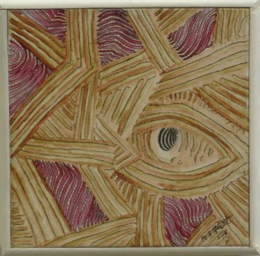 Peinture intitulée "j'aborigène" par Philippe G Maillet, Œuvre d'art originale