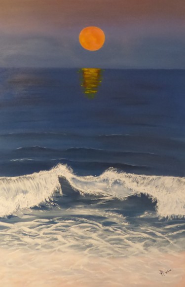Peinture intitulée "La vague" par Philippe Gonseth, Œuvre d'art originale, Acrylique
