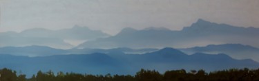 Peinture intitulée "massif-chartreuse-l…" par Philippe Gonseth, Œuvre d'art originale, Acrylique