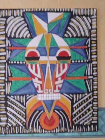 Peinture intitulée "africa 3" par Cc18, Œuvre d'art originale