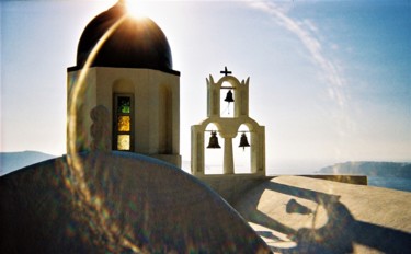 Fotografía titulada "Santorin 18" por Philippe Leclerc, Graphiste, Obra de arte original