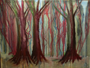 Peinture intitulée "Forêt 0922" par Philip Moreau, Œuvre d'art originale, Acrylique