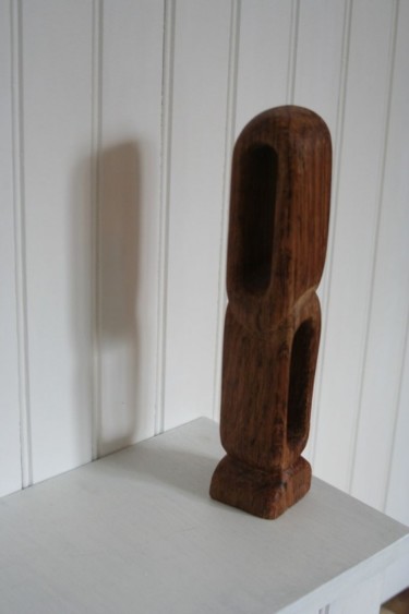 Sculpture titled "La pere" by Philippe Pecheu, Original Artwork, Wood