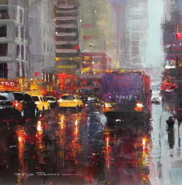 Peinture intitulée "New York City , réf…" par Philippe Perennou, Œuvre d'art originale, Acrylique Monté sur Châssis en bois