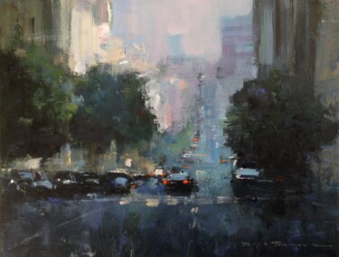 Painting titled "San Francisco, n° 2…" by Philippe Perennou, Original Artwork, Acrylic Mounted on Wood Stretcher frame