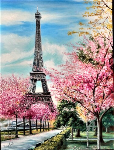 Ζωγραφική με τίτλο "París Inolvidable" από Philippe Toneut, Αυθεντικά έργα τέχνης, Λάδι