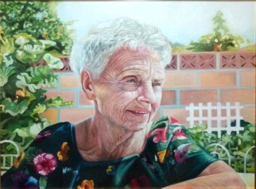 Pintura titulada "Retrato de Doña Cla…" por Philippe Toneut, Obra de arte original, Oleo Montado en Bastidor de camilla de m…