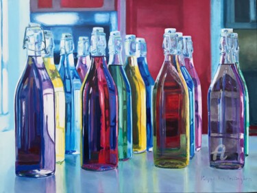 Pintura titulada "Transparences" por Philippe Van Bellinghen, Obra de arte original, Oleo