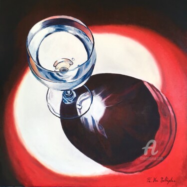 Pintura intitulada "L'eau et le vin" por Philippe Van Bellinghen, Obras de arte originais, Óleo