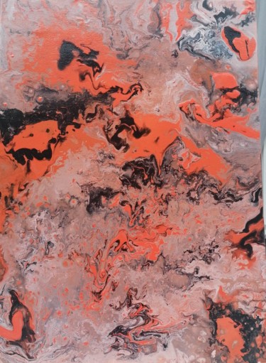 Peinture intitulée "Eruption" par Philipps.Pagès.Michèle, Œuvre d'art originale, Acrylique