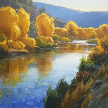 Painting titled "Colorado Autumn" by Phillip Amos Attorney Denver, Original Artwork, Acrylic