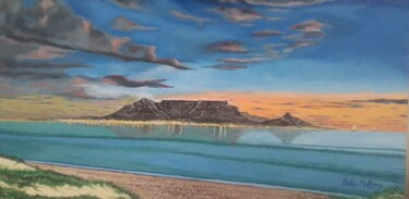 Pintura intitulada "Cape Sunset" por Phillip Matthews, Obras de arte originais, Acrílico