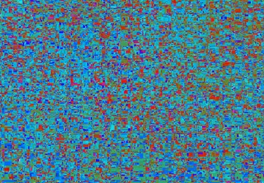 Цифровое искусство под названием "Blue Dot Bagdapolis" - Phillip Reese, Подлинное произведение искусства, 2D Цифровая Работа