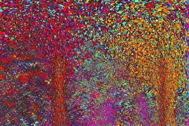 Цифровое искусство под названием "Memories of Trees -…" - Phillip Reese, Подлинное произведение искусства, Цифровая живопись