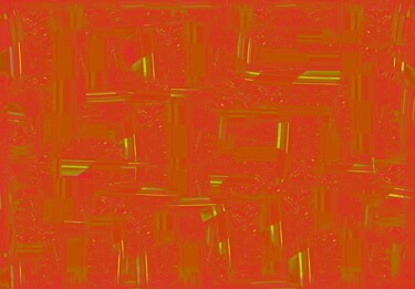Arts numériques intitulée "Gold and Orange" par Phillip Reese, Œuvre d'art originale, Travail numérique 2D