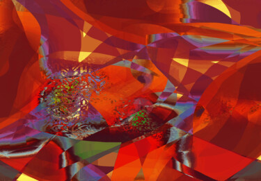 Digital Arts titled "Lovers shattering g…" by Phillip Reese, Original Artwork, Digital Painting