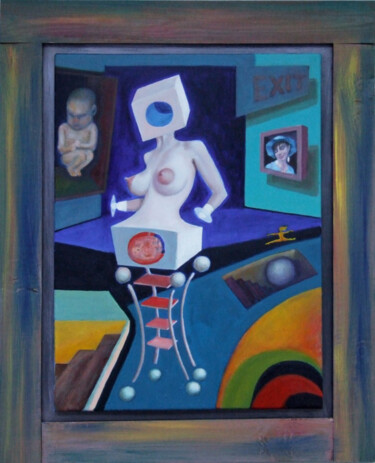 Malerei mit dem Titel "Dreaming of Lightne…" von Phillip Reese, Original-Kunstwerk, Acryl