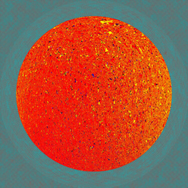 Arts numériques intitulée "Sun the Star" par Phillip Reese, Œuvre d'art originale, Peinture numérique