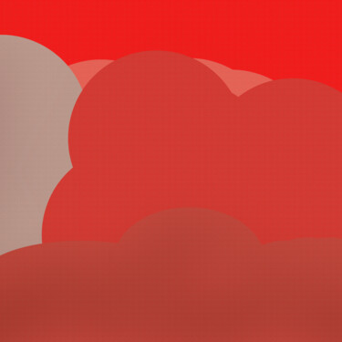 数字艺术 标题为“Red Clouds” 由Phillip Reese, 原创艺术品, 2D数字工作