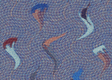 Digitale Kunst getiteld "Deep Flood" door Phillip Reese, Origineel Kunstwerk, Digitaal Schilderwerk