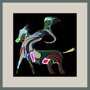 Grafika cyfrowa / sztuka generowana cyfrowo zatytułowany „Gorge, my alien hor…” autorstwa Phillip Reese, Oryginalna praca, M…