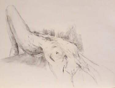 Drawing titled "Perspective" by Philms, Original Artwork, Charcoal