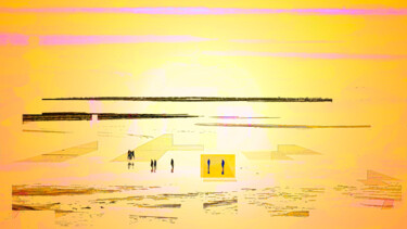Conversation à marée basse Photography titled "Conversation à maré…" by Philippe Loze, Original Art, Manipulated Photography
