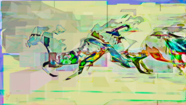 Chevaux de course (6) Photographie intitulée "Chevaux de course (…" par Philippe Loze, Œuvre d'art originale, Photographie numérique