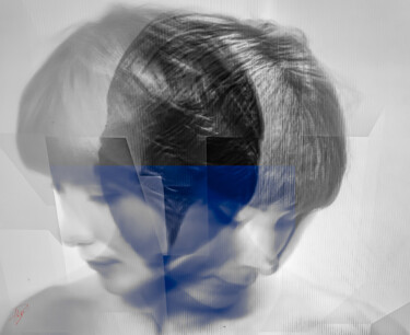 Digitale Kunst mit dem Titel "Une femme mariée (4)" von Philippe Loze, Original-Kunstwerk, Fotomontage