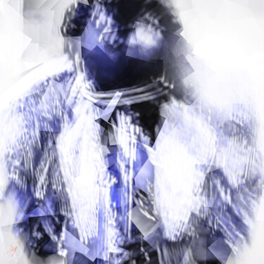 Digital Arts titled "Miles : Blue note" by Philippe Loze, Original Artwork, Photo Montage