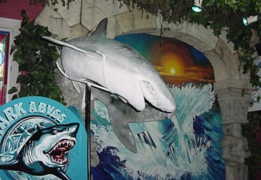 Sculpture intitulée "requin tigre" par Philippe Mesneau, Œuvre d'art originale