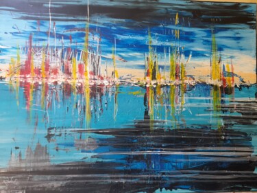 Painting titled "PORT" by Philovades, Original Artwork, Acrylic