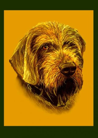Peinture intitulée "chien_1.JPG" par Philippe Parisot, Œuvre d'art originale