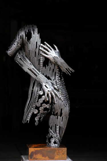 Sculpture titled "Mélodie" by Phils, Original Artwork, Metals