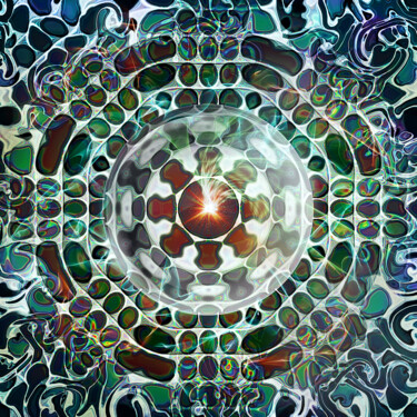 Arts numériques intitulée "Fusion alchimique" par Phim, Œuvre d'art originale, Peinture numérique