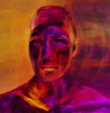 Цифровое искусство под названием "Face" - Michele Poenicia, Подлинное произведение искусства, Цифровая живопись